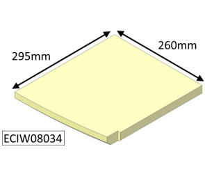 ECIW08034 Parkray RIGHT Base Brick  |  Aspect 8 (Boiler)